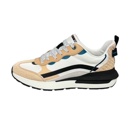 NIB! Diane Von Furstenberg x Skechers Suede Lace-Up Sneakers - Size 7.5 - Picture 5 of 12